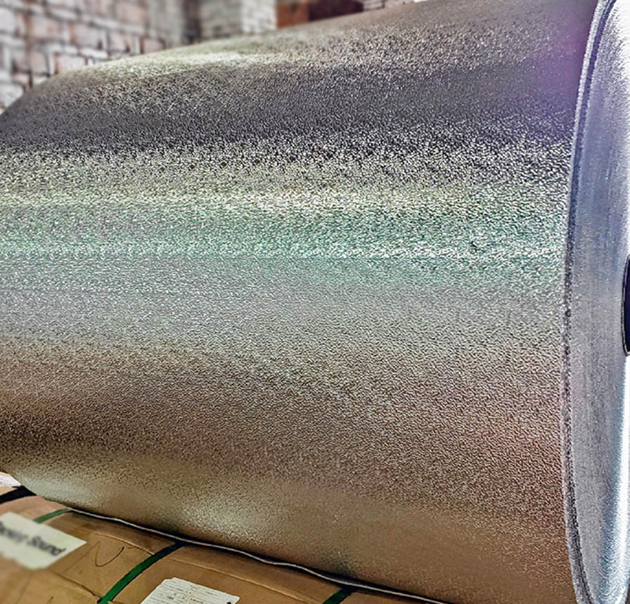 Embossed aluminum foil big roll
