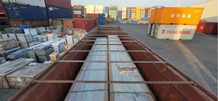 aluminium sheet roofing container loading